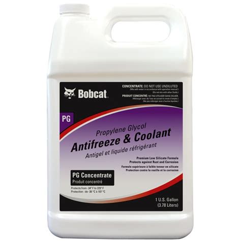 bobcat mini excavator coolant|bobcat pg antifreeze.